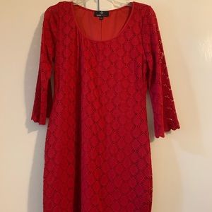 Red holiday dress